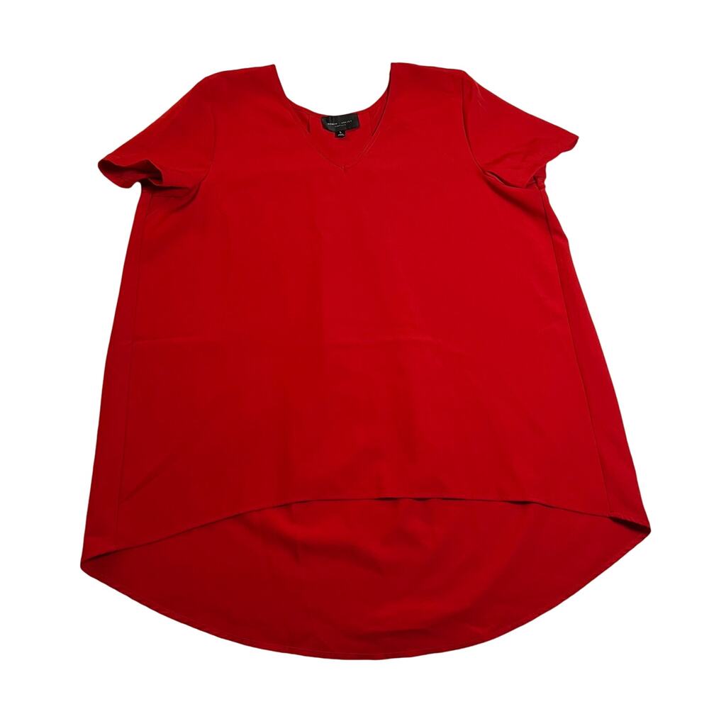 Romeo & Juliet Couture V-Neck High Low Hem A-Line Tunic Size Large Holidays